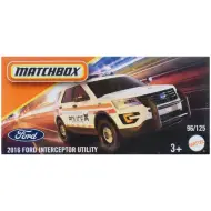 Matchbox: Auto in scatola di cartone 2016 Ford Interceptor Utility in scala 1/64 - Mattel