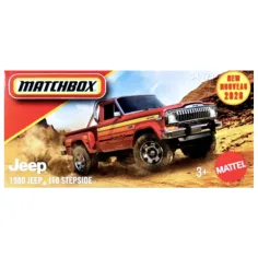 Matchbox: Jeep J10 Stepside del 1980, macchinina in scatola di cartone 1:64 – Mattel