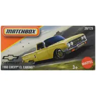 Matchbox: Macchinina Chevy El Camino 1960 gialla in scatola di cartone 1/64 - Mattel