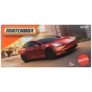 Matchbox: Macchinina Tesla Model 3 in scatola di cartone 1/64 - Mattel