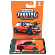 Matchbox Moving Parts: Mini Cooper SE 2022, macchinina apribile in scala 1/64 - Mattel
