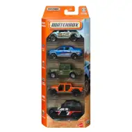 Matchbox: Set di 5 macchinine Off-Road Camping, scala 1/64 - Mattel