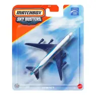 Matchbox Sky Busters: Boeing 747-8 modello di aereo bianco-blu 1/64 - Mattel
