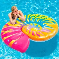 Materassino a forma di conchiglia arcobaleno 157x127x25cm - Intex
