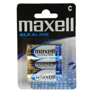 Maxell: Batteria alcalina baby 1.5V LR14 confezione blister da 2 pezzi