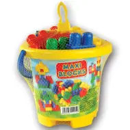 Maxi Blocks secchiello 24 pezzi costruzioni - D-Toys