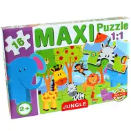 Maxi puzzle con animali della giungla - D-Toys