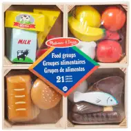 Melissa &amp; Doug: Alimenti in cassette di legno - Set di gioco Spin Master