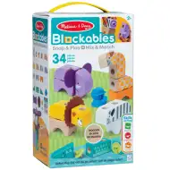 Melissa &amp; Doug: Blockables - Set di gioco in legno con animali della savana - Spin Master