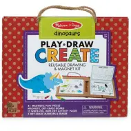 Melissa &amp; Doug: Set da disegno cancellabile e creativo magnetico con dinosauri