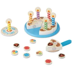 Melissa & Doug: Set di gioco torta di compleanno in legno - Spin Master immagine 3