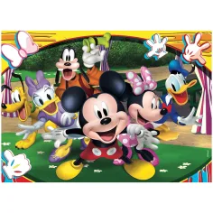 Mickey Mouse 2 in 1 puzzle da 48 pezzi e album da colorare 35x25 cm - Lisciani immagine 2