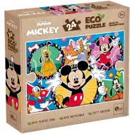Mickey Mouse e amici 2 in 1 puzzle eco mini da 24 pezzi e album da colorare 35x25cm - Lisciani