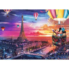 Mickey e Minnie a Parigi puzzle da 1000 pezzi Premium plus quality - Trefl immagine 2