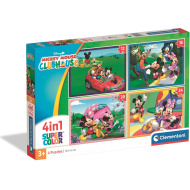 Mickey e i suoi amici 4 in 1 Supercolor puzzle - Clementoni
