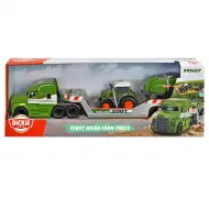 Micro camion di trasporto con trattore Fendt e pressa per balle - Dickie Toys