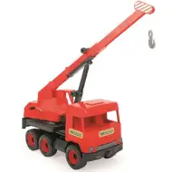 Middle Truck: Camion con gru 43cm rosso - Wader