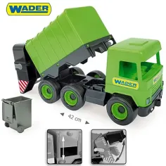 Middle Truck: Camion dei rifiuti 43cm verde - Wader immagine 3