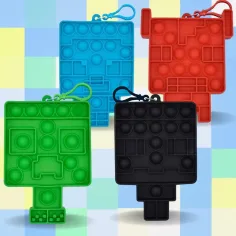 Minecraft Bubblers Mini Pop-it sorpresa portachiavi 1 pezzo immagine 2