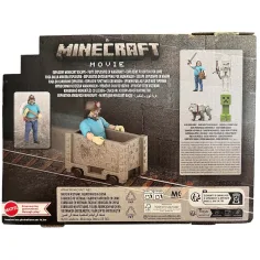 Minecraft Il Film - Set di gioco Steve e il carrello da miniera - Mattel immagine 3