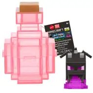 Minecraft Reveal mini figura in contenitore rosa - Mattel