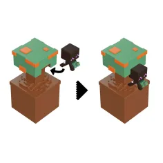 Minecraft Reveal minifigura in contenitore - Azalea - Mattel immagine 2