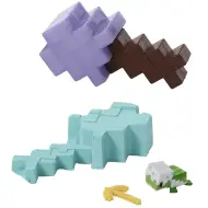 Minecraft: Rivelare la minifigura di Tartaruga in un contenitore a forma di spada viola - Mattel