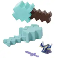 Minecraft: Rivelare minifigura Fantom in un contenitore a forma di spada turchese - Mattel