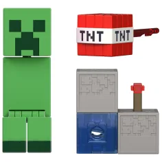 Minecraft: figura del Creeper con accessorio lanciatore di TNT - Mattel immagine 2
