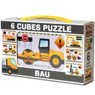 Mini cubi di fiabe con macchine da lavoro 6 pezzi - D-toys