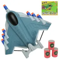 Missile Hand: Arma sparasponge a forma di aereo con proiettili e bersagli 23cm