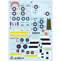 Modello di aereo da caccia Italeri 1/72 P-51A Mustang immagine 2