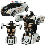 Modello di auto: Bugatti Veyron auto della polizia a volano trasformabile in robot, disponibile in diverse varianti, 13 cm, 1 pezzo