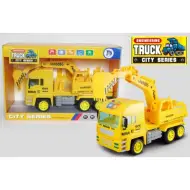 Modello di camion escavatore con luce 37 cm