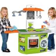 Molto: Cucina giocattolo verde con luci e accessori 82x80x28cm