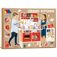 Molto: Grande cucina giocattolo in legno Nature con set di 10 accessori