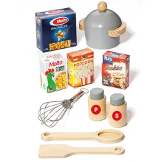 Molto: Grande cucina giocattolo in legno Nature con set di 10 accessori immagine 2
