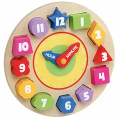 Molto: Nature Oh! Orologio ad incastro in legno per bambini immagine 3