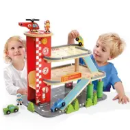 Molto: Set di gioco in legno parcheggio multipiano