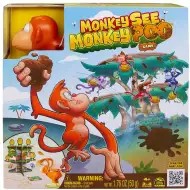 Monkey See, Monkey Poo: Gioco da tavolo di abilità con lancio di cacca di scimmia - Spin Master