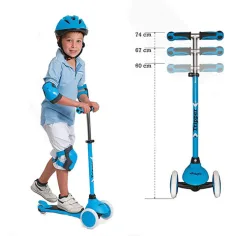 Monopattino a tre ruote blu On and Go - Mondo Toys immagine 3