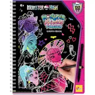 Monster High Amiche per Sempre set di disegni da grattare, 44 pagine - Lisciani