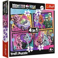 Monster High: Giornata Elettrizzante 4 in 1 puzzle - Trefl