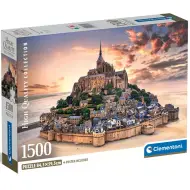 Mont Saint-Michel al tramonto puzzle compatto HQC da 1500 pezzi - Clementoni