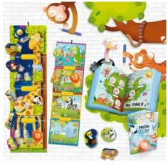 Montessori Baby: Misuratore di altezza giraffa immagine 3