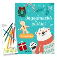Móra: Libro da colorare "Orso polare e i suoi amici" con matite colorate