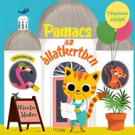 Móra: Nicola Slater - Pamacs allo zoo, libro a finestrelle con pagine pieghevoli