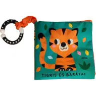 Móra: Tigre e i suoi amici libro di stoffa frusciante con massaggiagengive