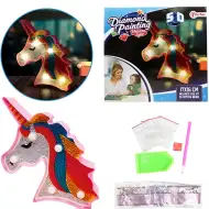 Mosaico di diamanti: Set creativo lampada unicorno