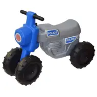 Moto da cross della polizia a pedali con 4 ruote - D-Toys